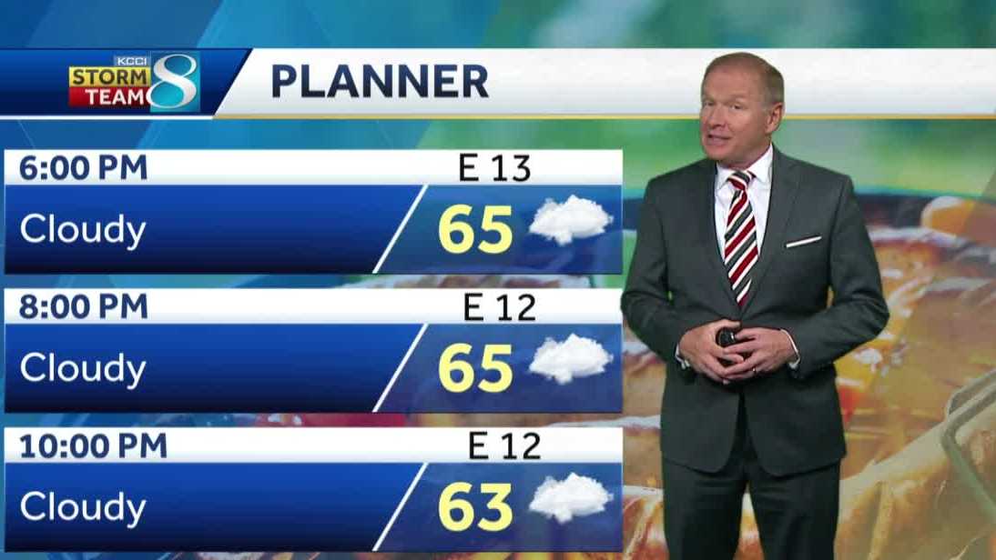 Monday evening Iowa weather forecast May 17