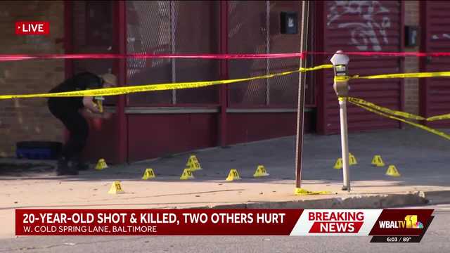 1 dead in triple shooting in Park Heights neighborhood Sunday afternoon, police say