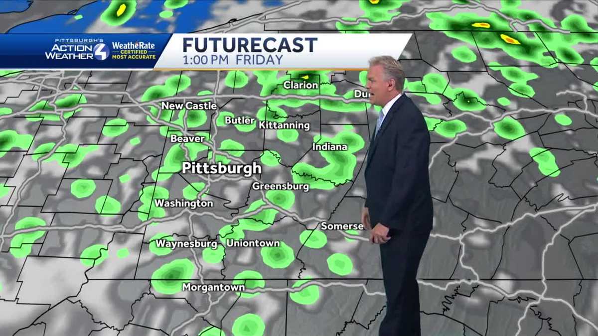 Scattered showers tonight and into Friday