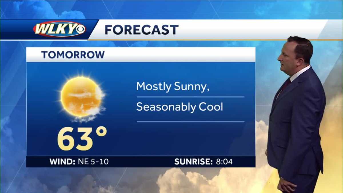 Mostly sunny and seasonably cool Thursday