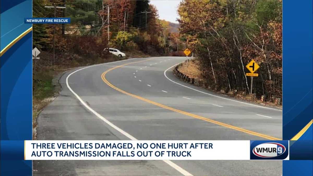 3 cars damaged in New Hampshire when car part falls off truck