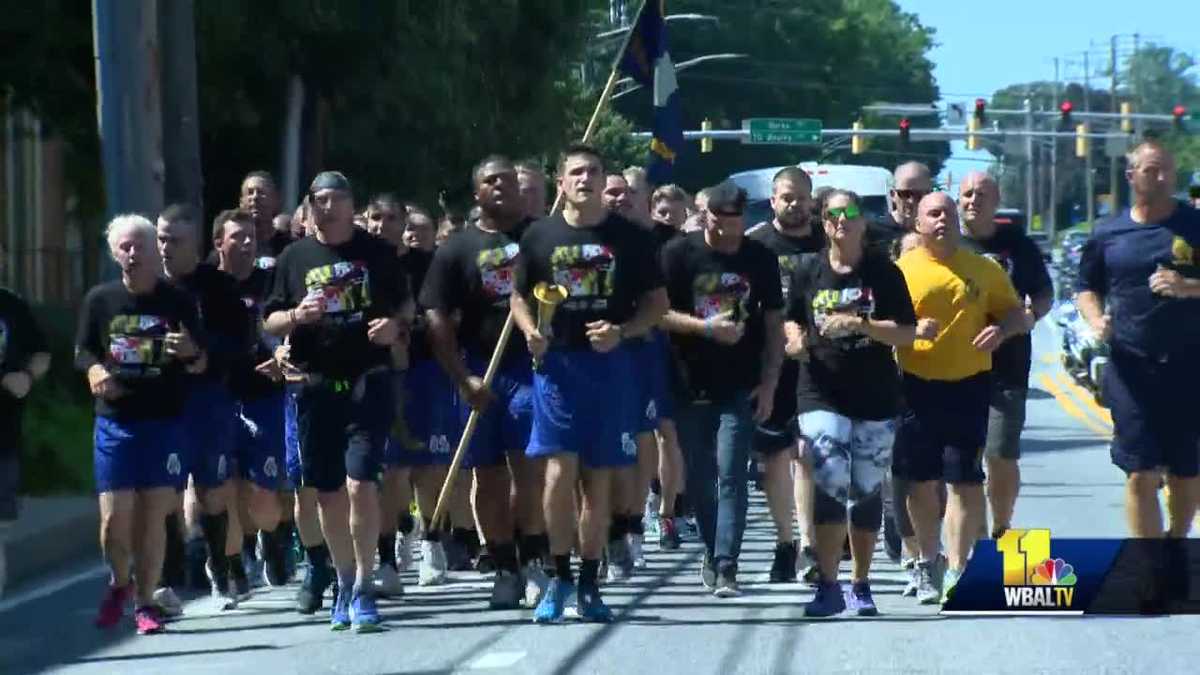 Baltimore County police support Special Olympics Maryland with torch run