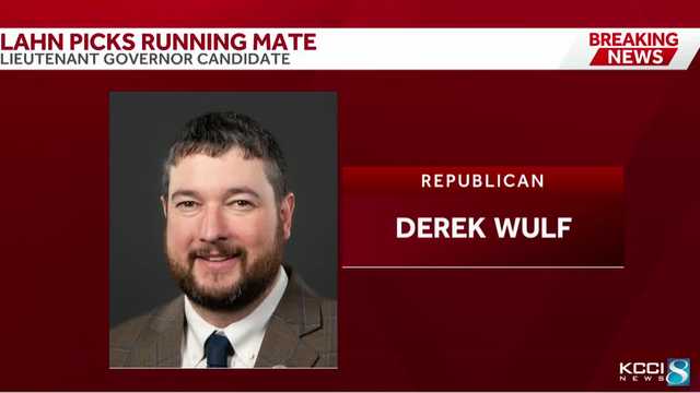 Lahn taps Northeast Iowa Lawmaker Derek Wulf for lieutenant governor