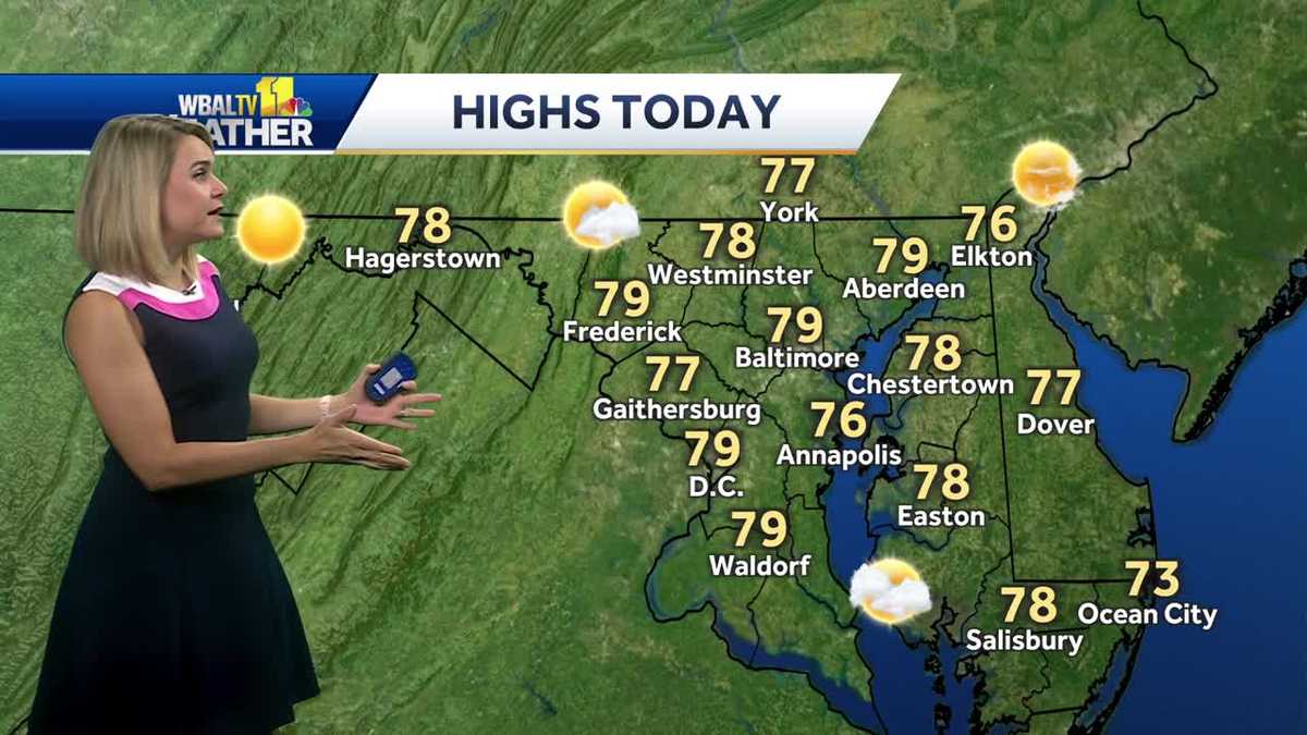 Mostly sunny with clear skies and cooler temps Thursday