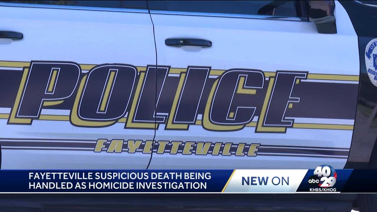 Fayetteville police investigate suspicious death as homicide