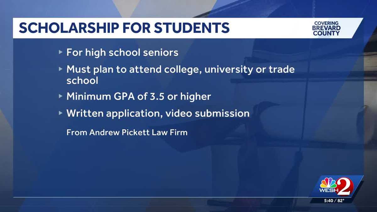 Brevard law firm offering $5,000 scholarship for high school seniors
