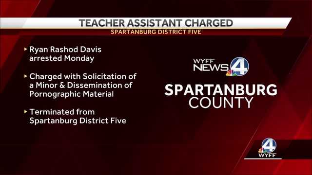 Teacher assistant for Spartanburg District Five charged with solicitation of a minor, police say - Vimarsana News
