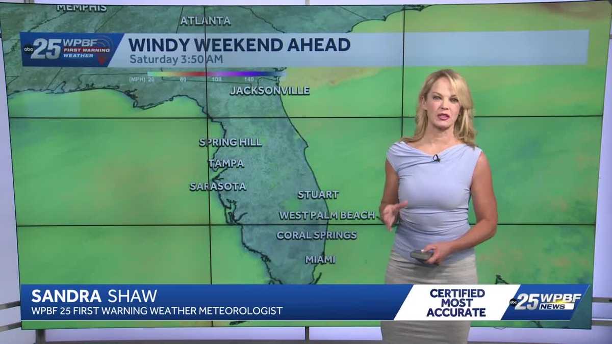 Sunny and Breezy Today, Windy and Rainy Weekend