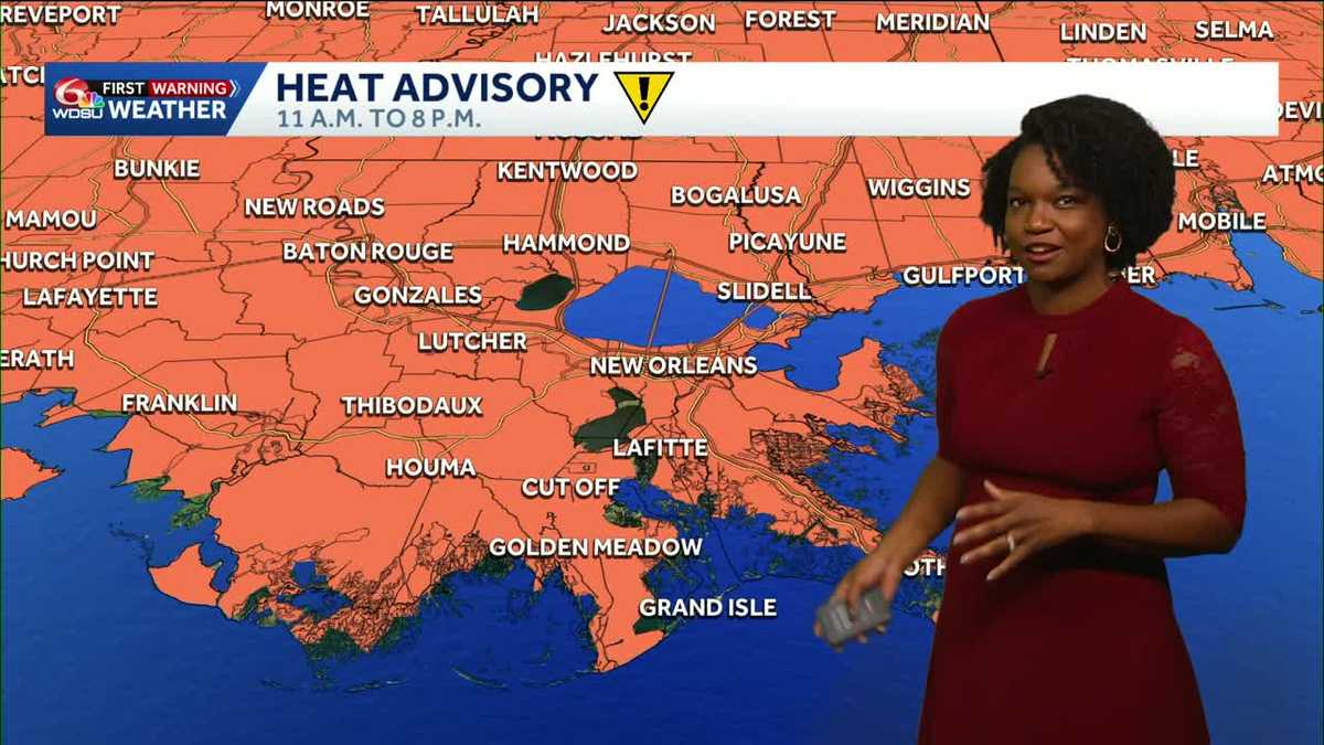 Impact Day: no relief as the entire area is back under a Heat Advisory, increasing rain chances soon