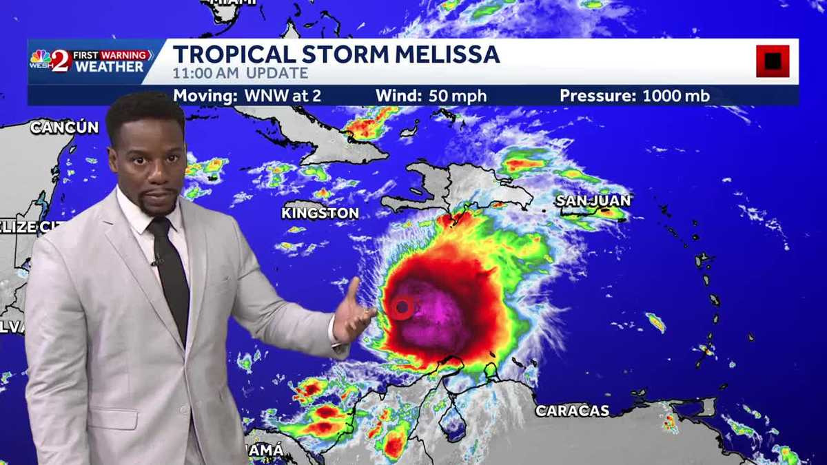Tropical Storm Melissa Projected to Become our Next Major Hurricane