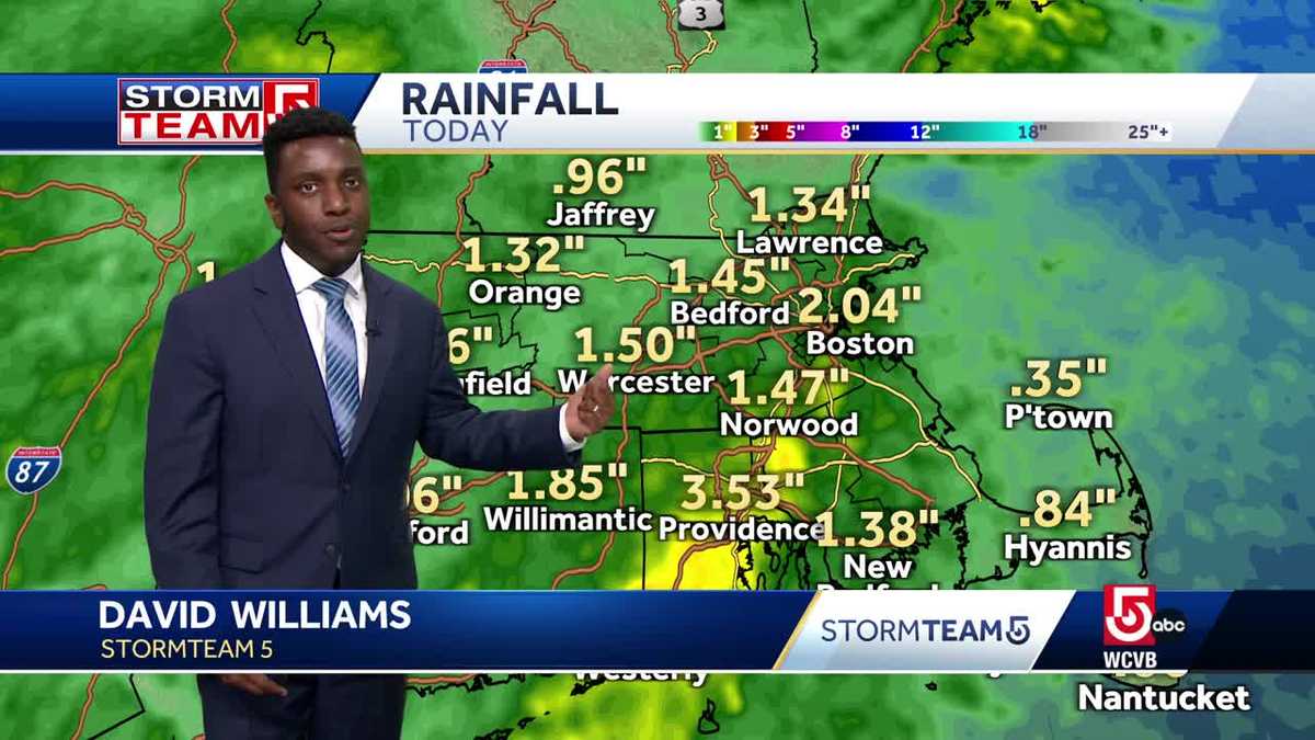 Video: Heavy rains and high winds into the overnight hours