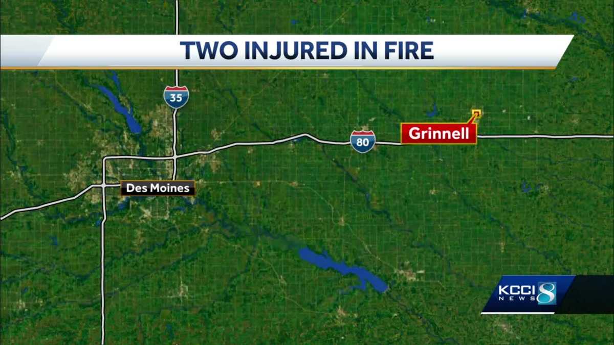 2 injured in fire that destroyed Grinnell, Iowa home