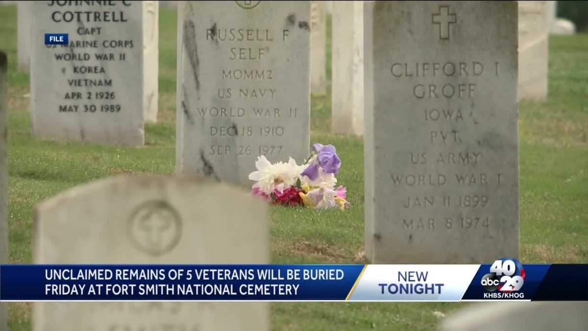 Unclaimed remains of 5 veterans will be buried Friday at Fort Smith ...