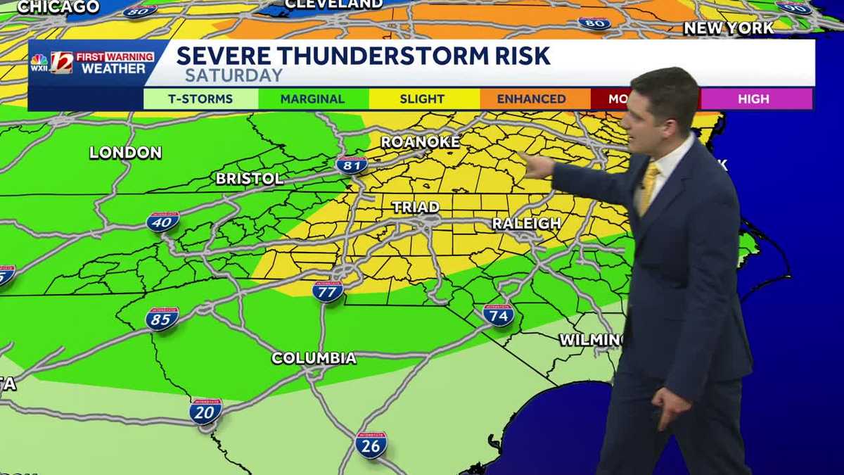 Hot and humid weekend, afternoon severe storm risks