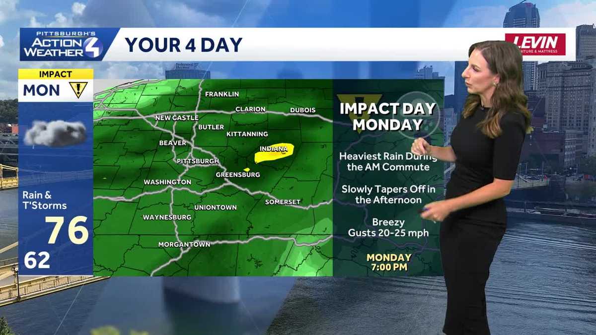 Isolated Shower Chances Linger into the Weekend for Western PA