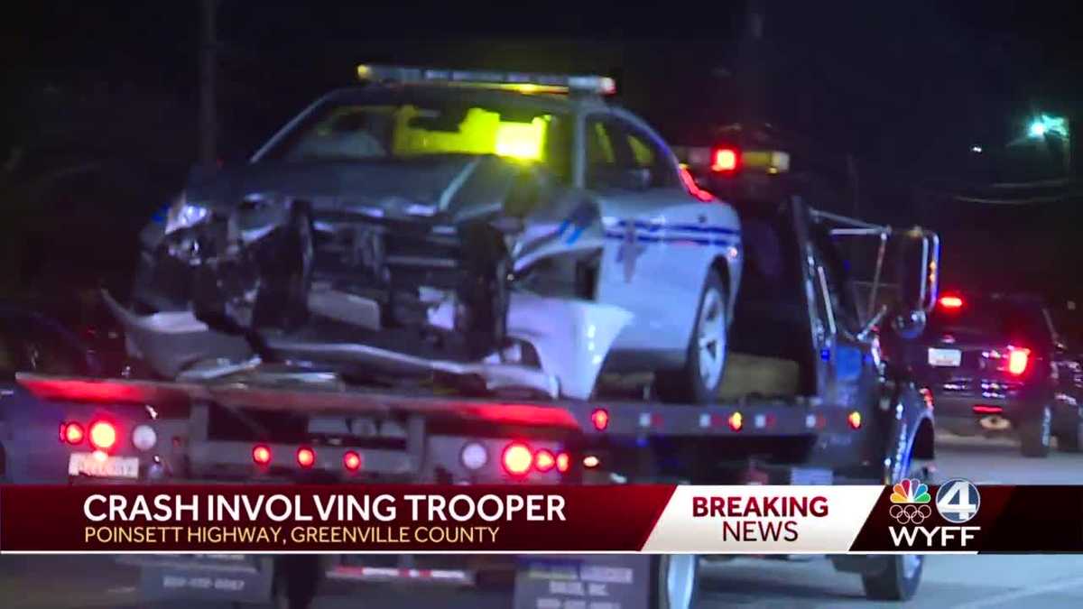 Highway Patrol trooper involved in crash in Greenville County, dispatch ...