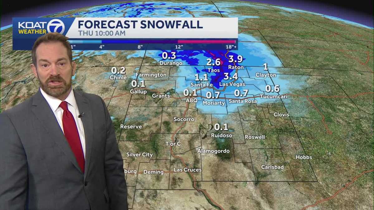 Snow likely in parts of New Mexico as winter storm moves through