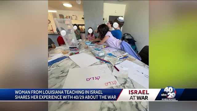Woman from Louisiana teaching in Israel shares her experience with 40/29 about the war - Vimarsana News