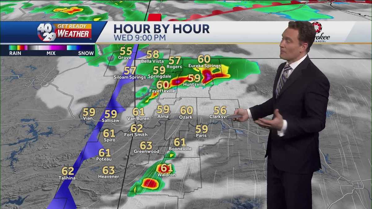 Tonight's storms could turn into a morning wintry mix