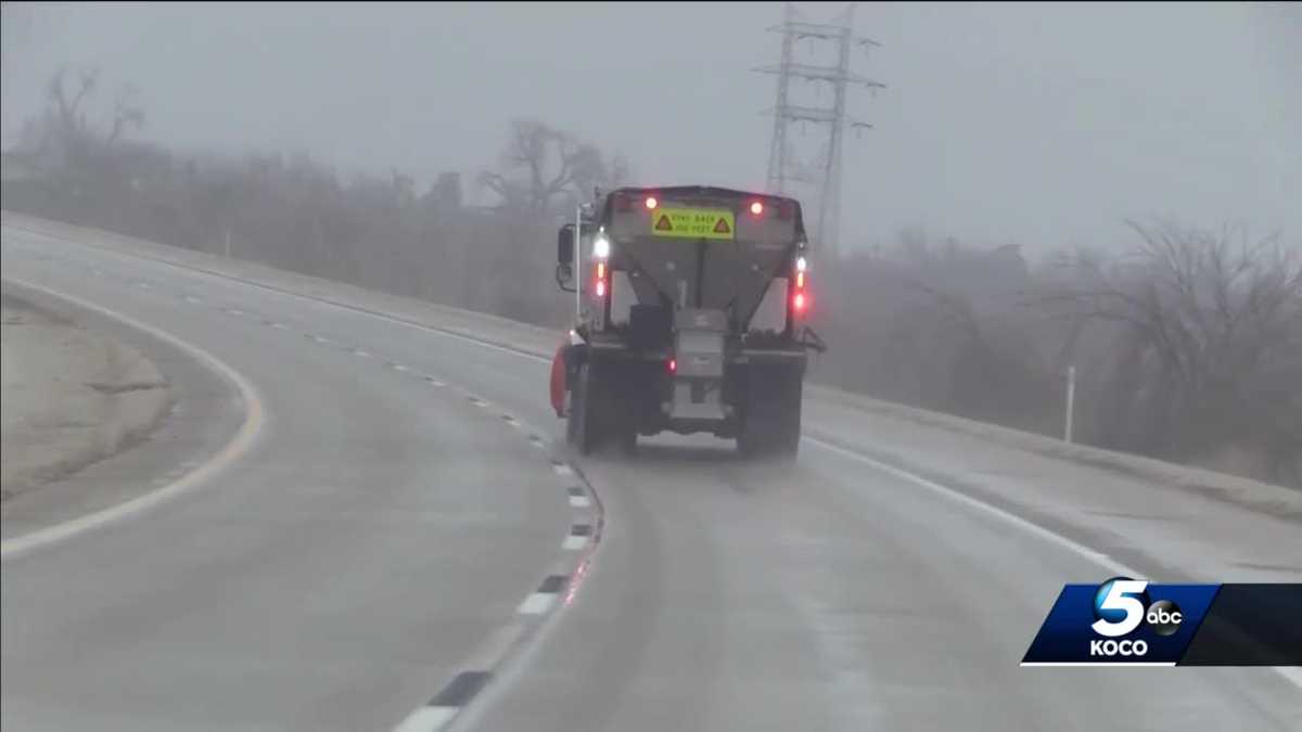 TREATING SLICK ROADS: ODOT crews to be out all night to treat, clear ...