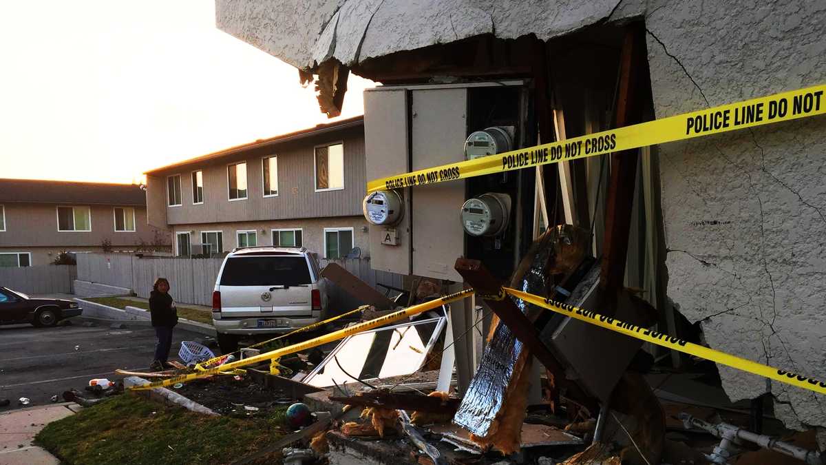 14-year-old drives SUV into apartment building and gas line; homes ...