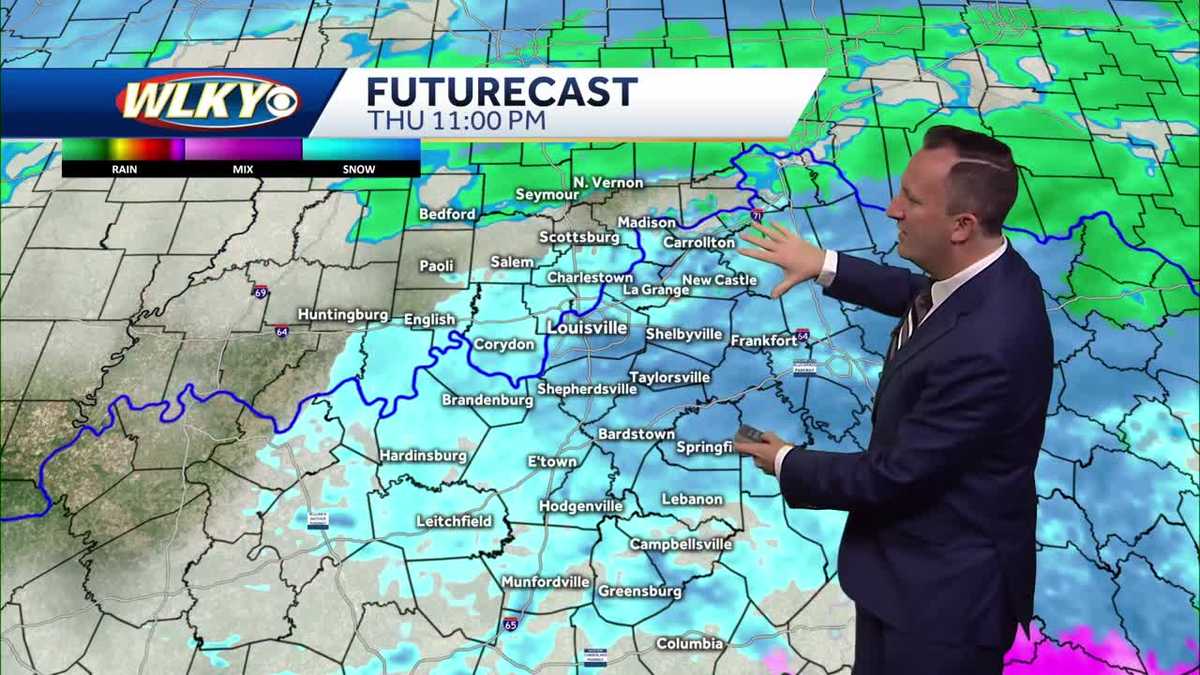 Snow chances late Thursday as more arctic air approaches