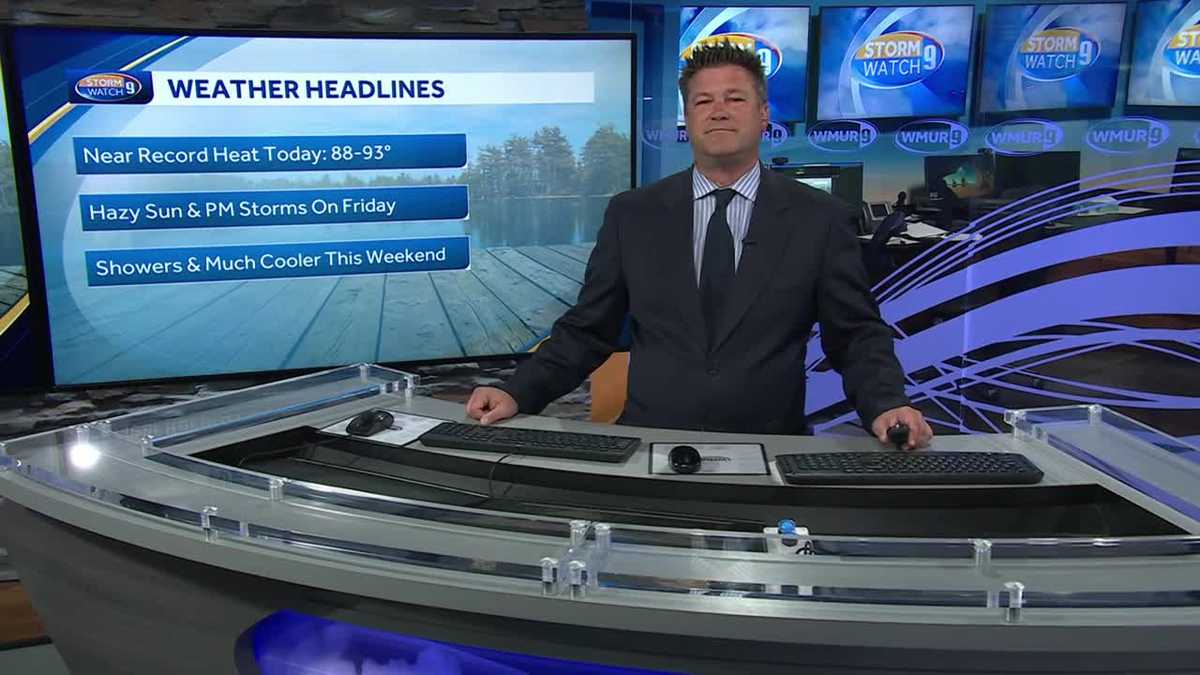 NH forecast video Nearrecord heat in New Hampshire