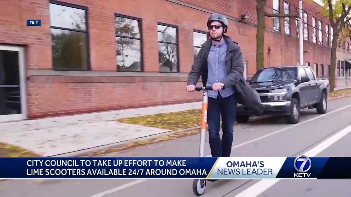 Omaha City Council to discuss making Lime scooters available 24/7