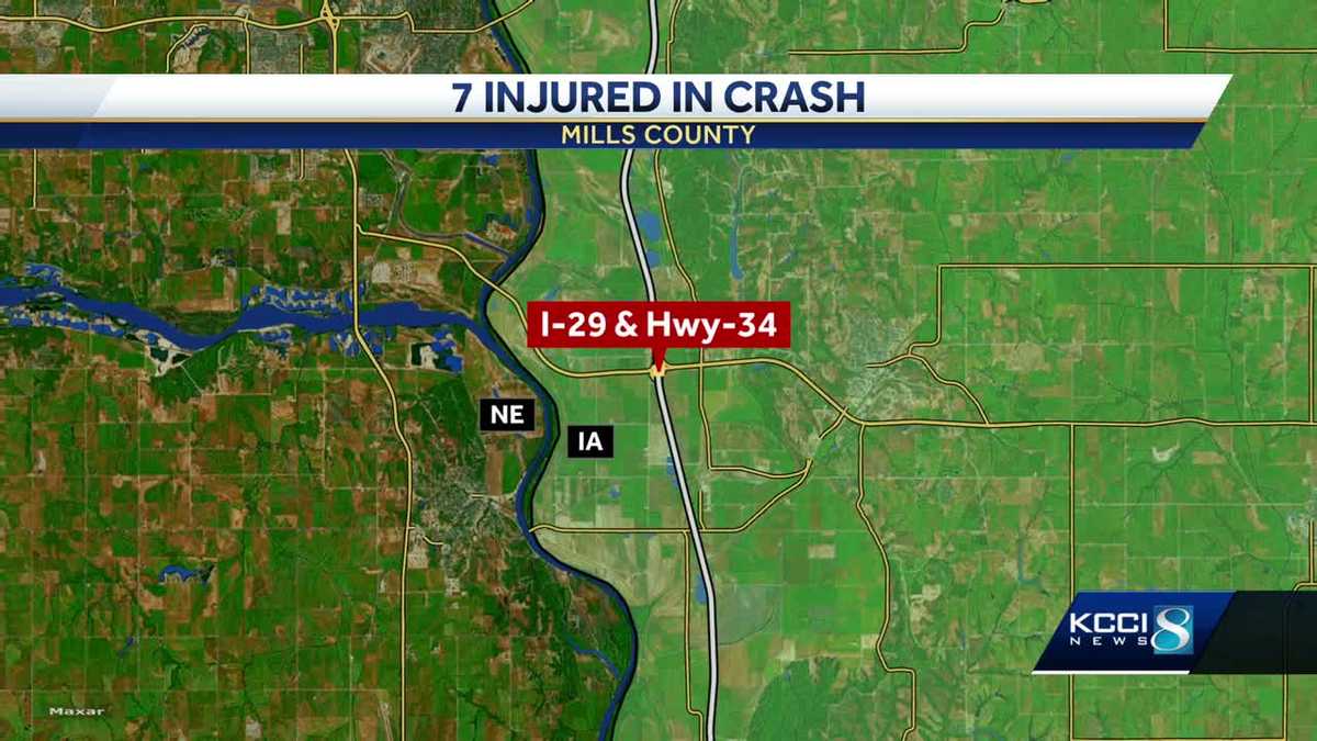 Western Iowa wrong-way crash hospitalizes 4, including a child