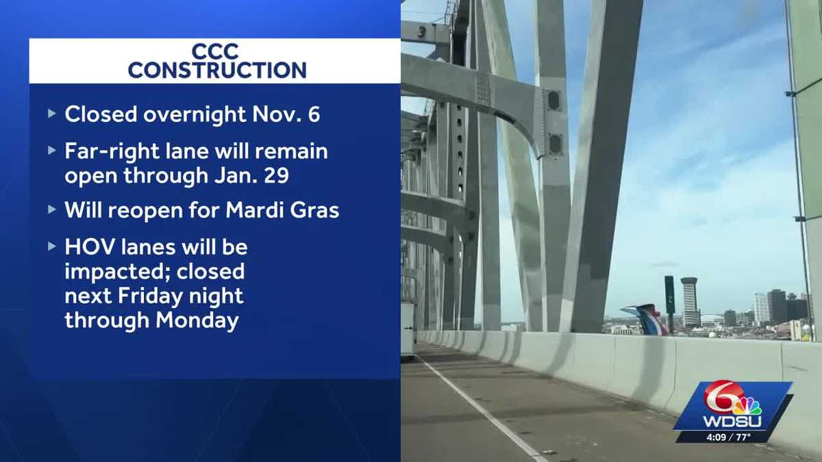 Louisiana DOTD gives update on Crescent City Connection bridge repairs ...