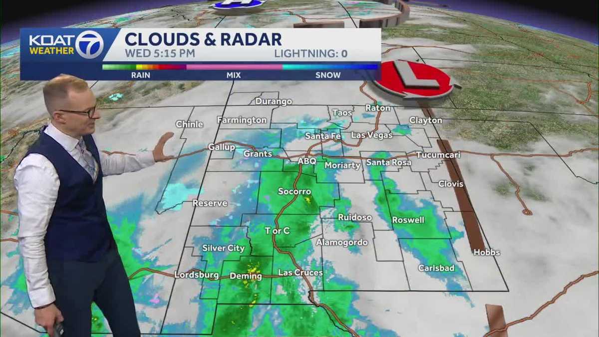 Winter storm warnings issued storm moves through New Mexico
