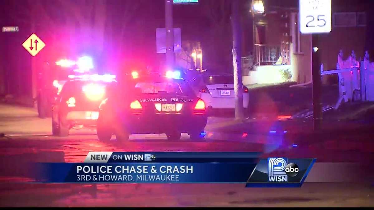 Police chase ends in crash on Milwaukee's south side