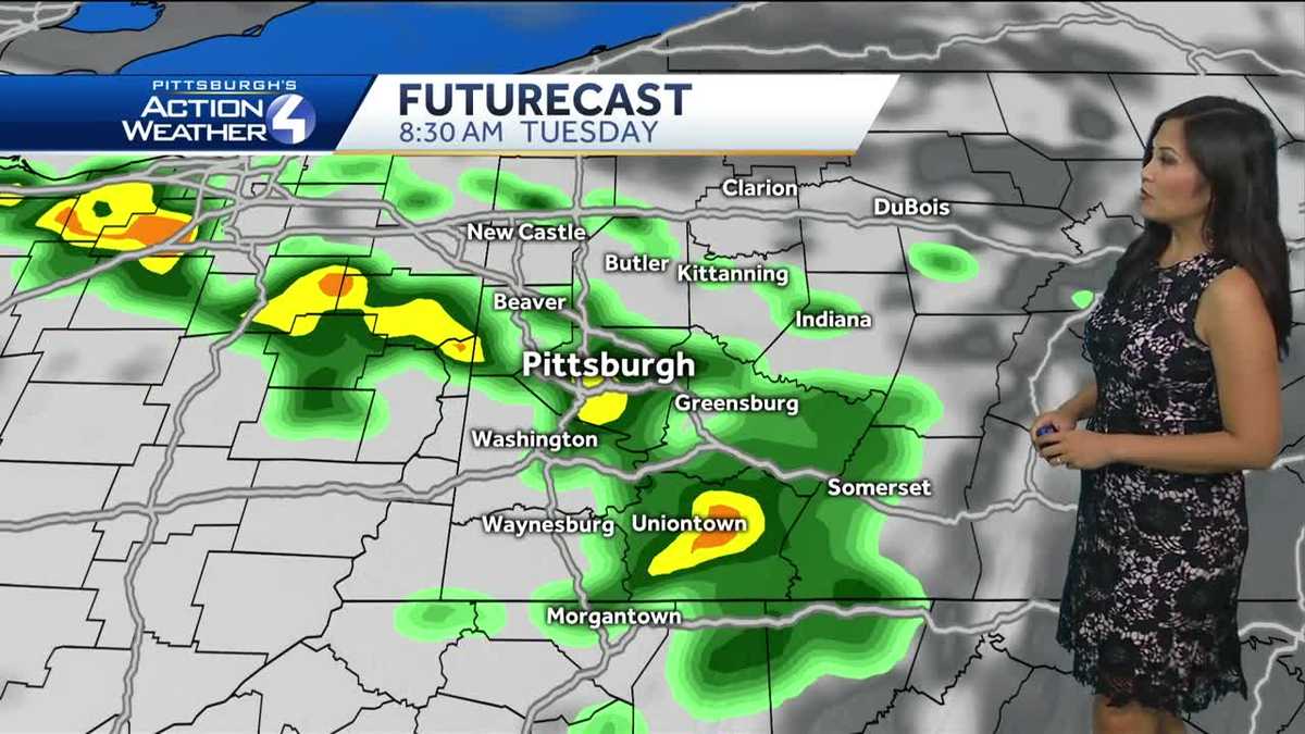 Cool and Breezy Day with Isolated Showers