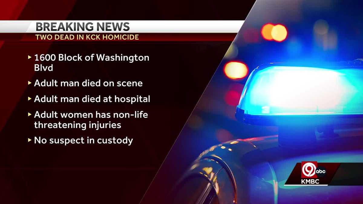 Two men killed, woman injured in Kansas City, Kansas shooting