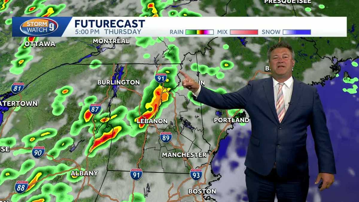 Pleasant day with possible storms this week