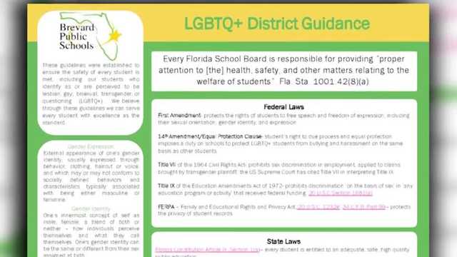 Parent group speaks out against Brevard Schools LGBTQ+ guidelines - Vimarsana News