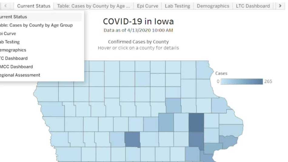 New dashboard highlights critical coronavirus data for iowans