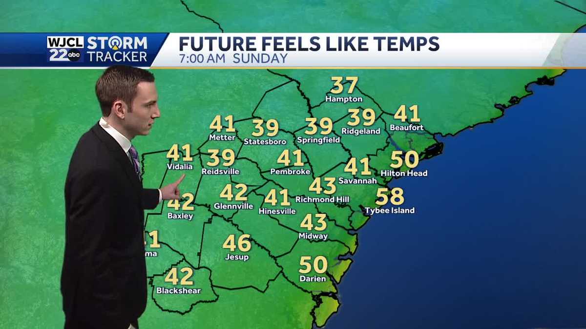 Chilly start on Sunday, milder temperatures return in the afternoon - WJCL