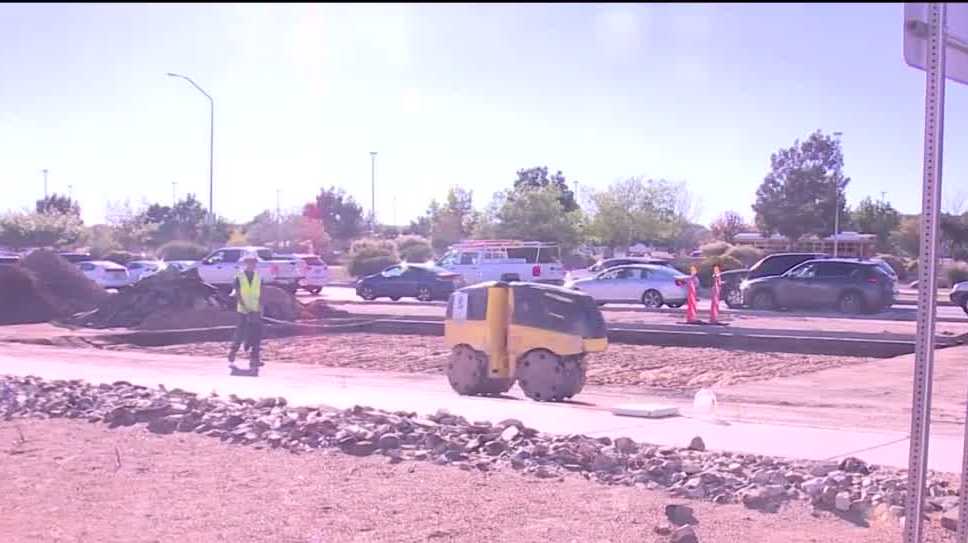 Sinkhole from water main break closes roads in Albuquerque