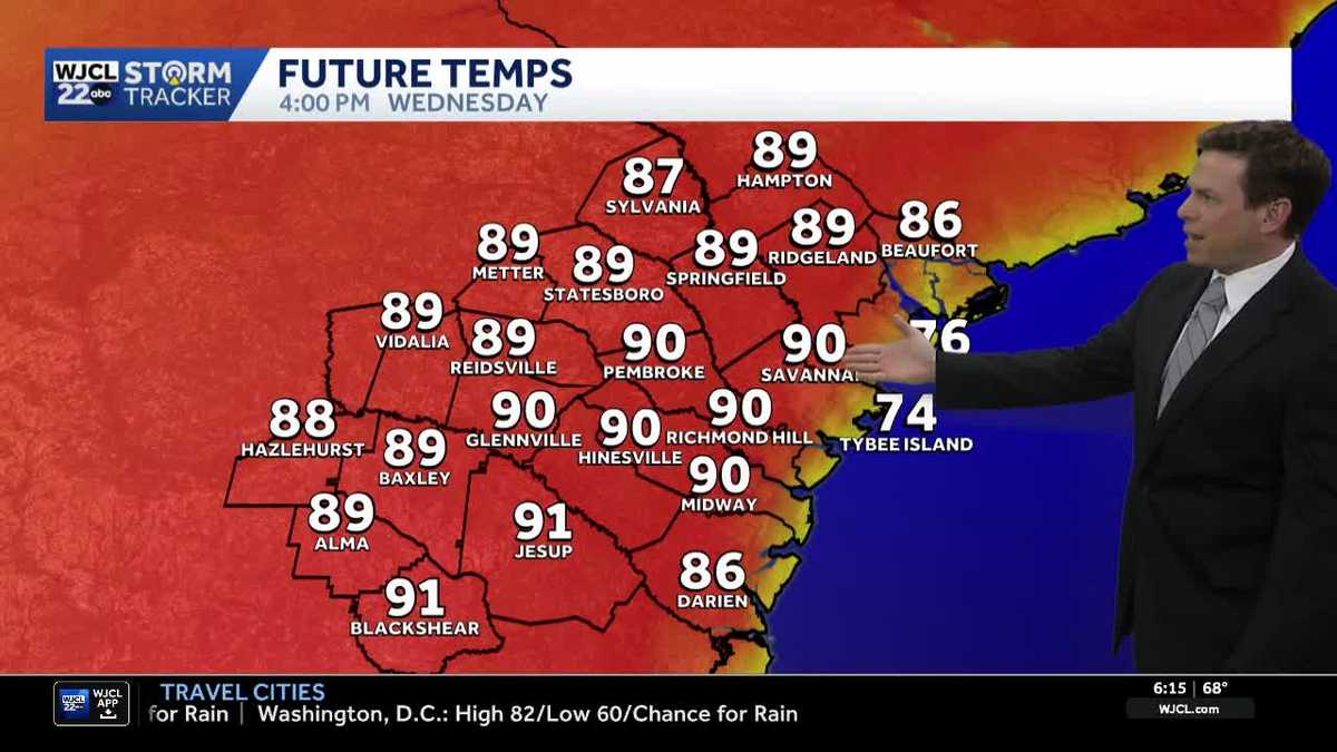 Record highs likely today for Coastal Georgia and Lowcountry