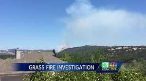 Grass fire sparks near Folsom Lake in El Dorado Hills
