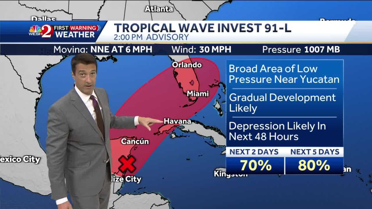 Invest 91-L Is Likely To Become A Depression Within 48 Hours.