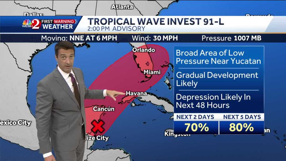 Invest 91-L is likely to become a depression within 48 hours.