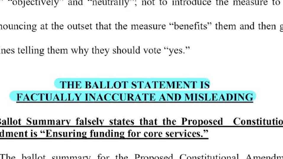 Lawsuit: Florida's property tax amendment 'biased, misleading'