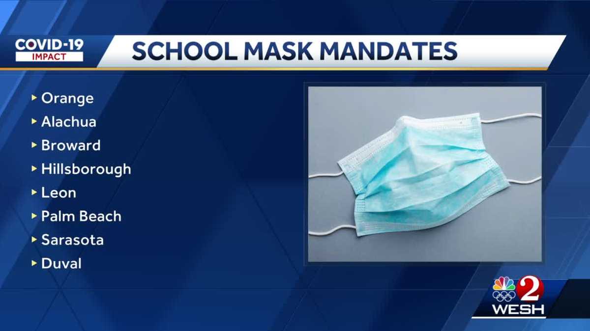 Multiple Florida counties institute mask mandates in schools