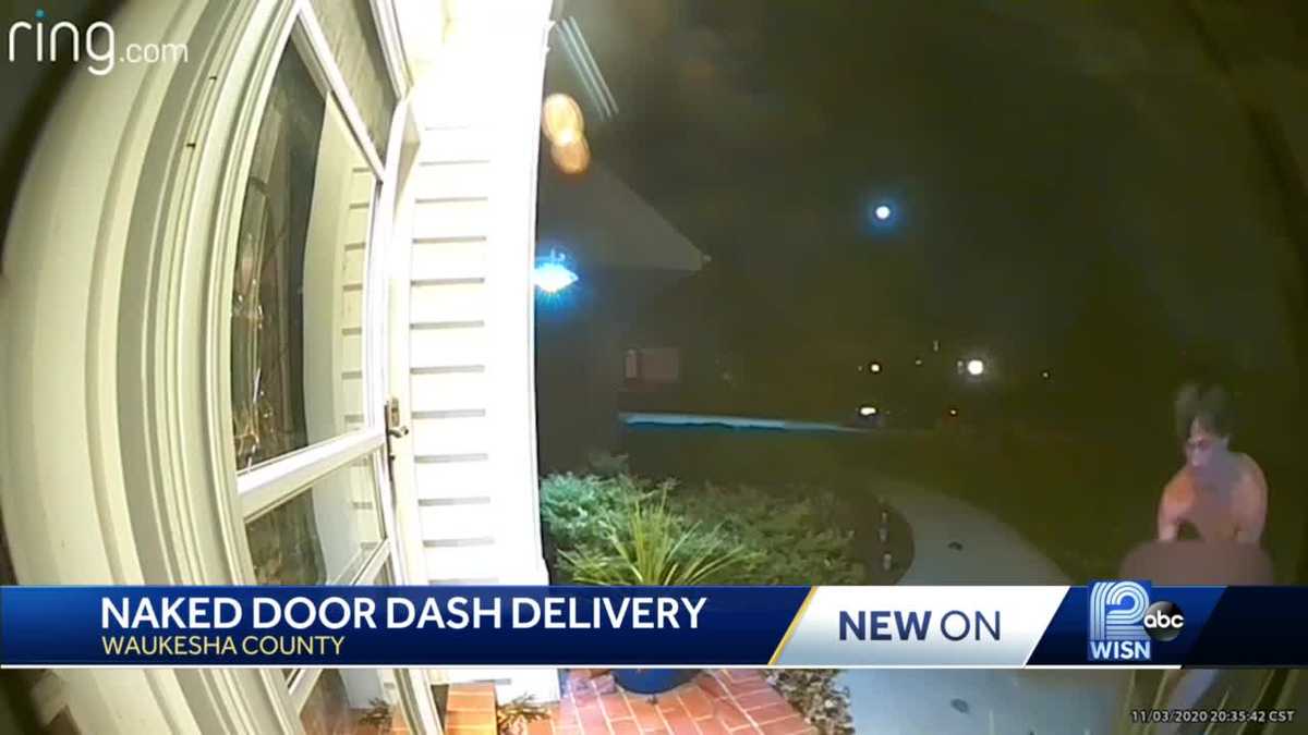 Video shows naked Door Dash delivery