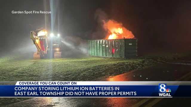 Lancaster County battery fire - Vimarsana News