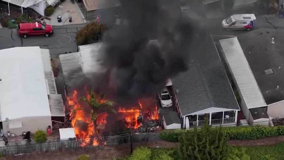 3 injured in California attempted murder and arson at mobile home