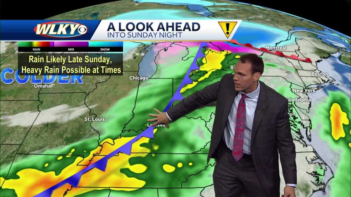 Cooler temps with rain chances ahead for the weekend