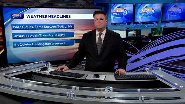 NH forecast video: Showers move in through evening